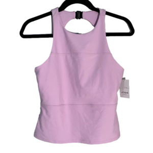 JOSIE NATORI Solstice Halter shelf bra workout tank Medium NWT